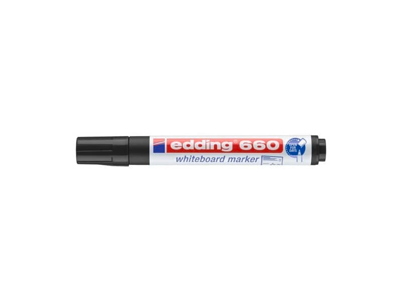 Marcatore per lavagne bianche edding 660 punta conica 1,5-3 mm nero 4-660001