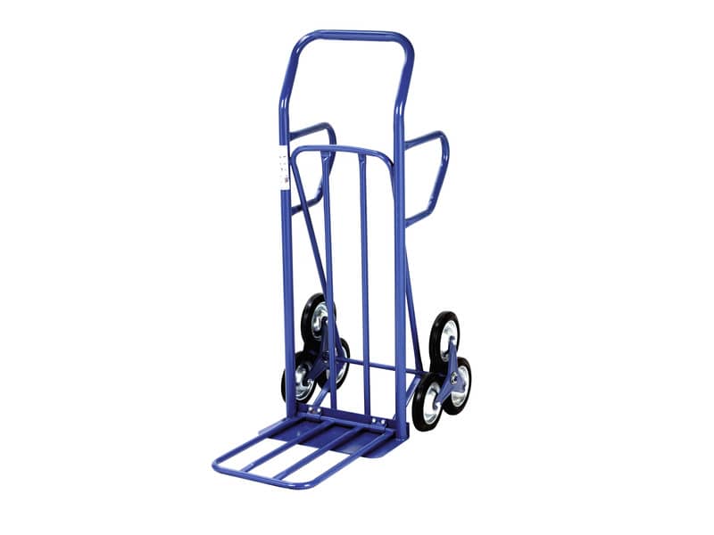 Carrello in acciaio Serena Group 55 x 52-80 x h. 140 cm blu portata 150 kg - manico singolo - HT4028