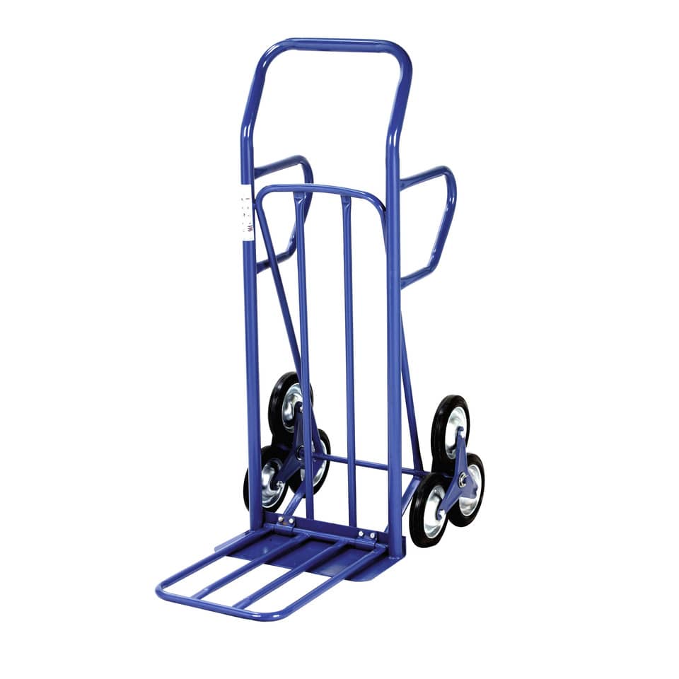 Carrello in acciaio Serena Group 55 x 52-80 x h. 140 cm blu portata 150 kg - manico singolo - HT4028