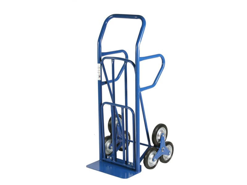 Carrello in acciaio Serena Group 55 x 52-80 x h. 140 cm blu portata 150 kg - manico singolo - HT4028