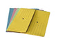 Cartelline con tasca 4Mat A4 in carta woodstock 225 g/m² dorso 3 cm blu conf. da 10 pezzi - 3240 01