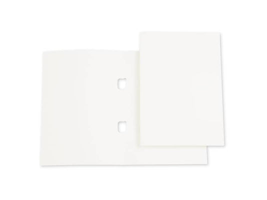 Cartelline con naselli 4Mat A4 in bindakote 250 g/m² bianco conf. da 10 pezzi - 3640