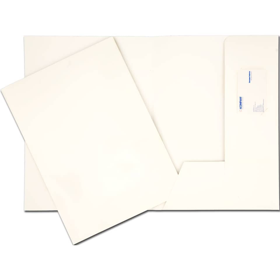 Cartelline a 2 lembi 4Mat A4 in bindakote 250 g/m² con alloggio biglietti da visita  cf. da 10 pz - 3740