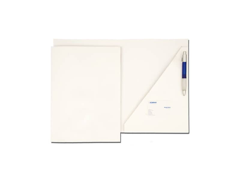 Cartelline a 2 lembi 4Mat A4 bindakote bindakote 250 g/m² c/alloggio biglietti visita e penna  cf. 10 pz - 3745
