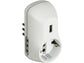 Adattatore B3 bticino con 1 spina 10A, 1 presa USB, 2 prese 10A e 1 presa tedesca bianco - S3613DU