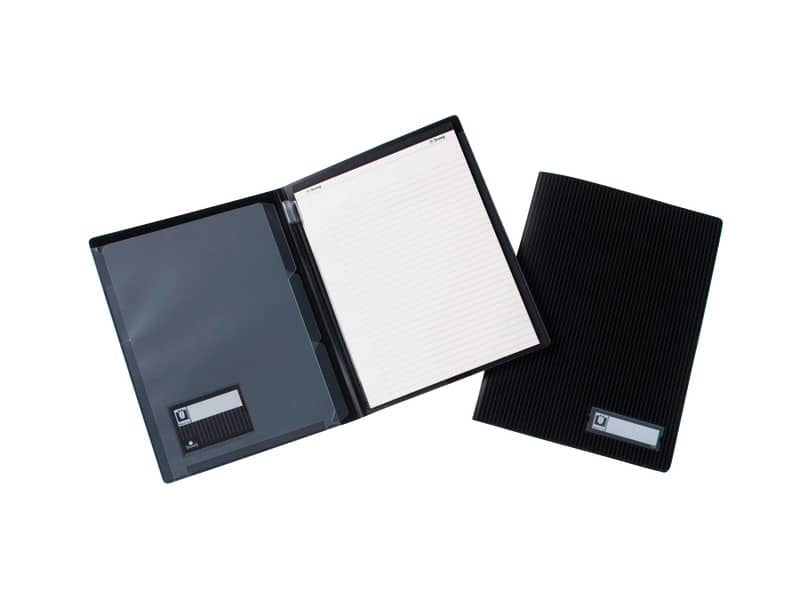 Cartellina portablocco Black Tie TECNOSTYL A4 in PPL 24x34x1 cm nero BT451