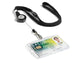 Chiocciole portabadge YO-YO Durable rotonde in plastica con cordoncino nero 822301