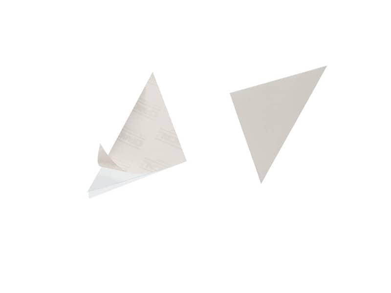 Tasche adesive DURABLE CORNERFIX® triangolari polipropilene trasparente 125x125mm  conf. 200 - 828219