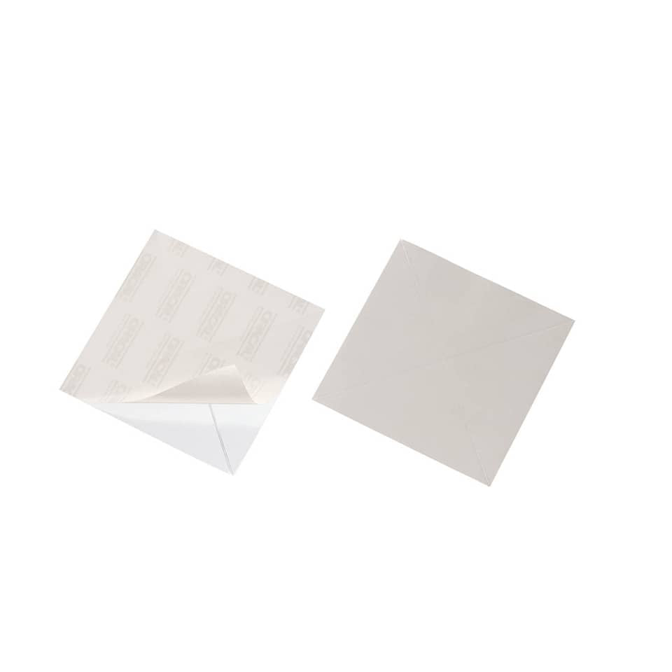 Tasche adesive DURABLE CORNERFIX® triangolari polipropilene trasparente 125x125mm  conf. 200 - 828219
