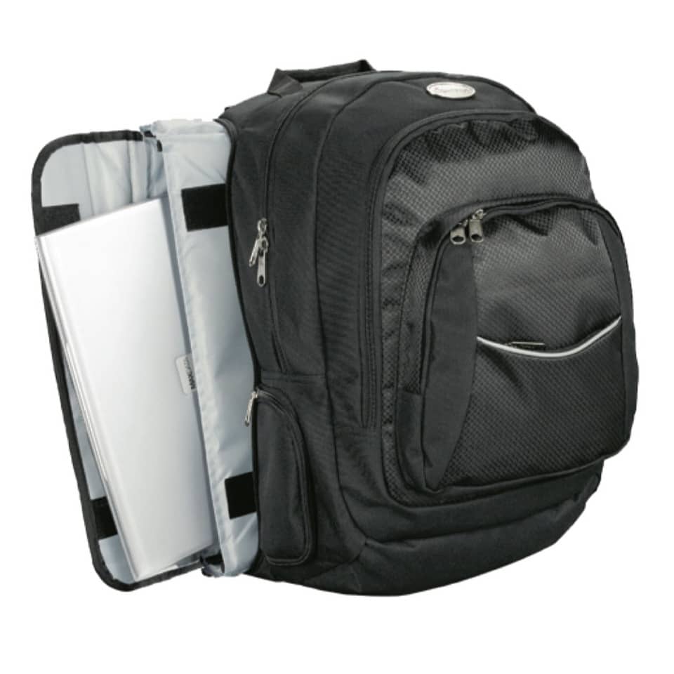 Zaino ventiquattrore portacomputer Lightpak ADVANTAGE in nylon 49x35x23 cm fino a 17" nero - 46090