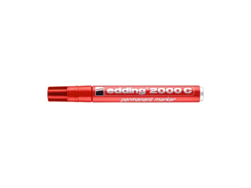 Marcatore permanente edding 2000 C punta conica 1,5-3 mm rosso 4-2000C002