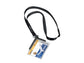 Portabadge Durable DELUXE 54x85 mm con cordoncino trasparente Conf. 10 pezzi - 820758