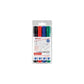 Marcatori per lavagne bianche edding 660 punta conica 1,5-3 mm assortiti confezione da 4 - 4-660-4