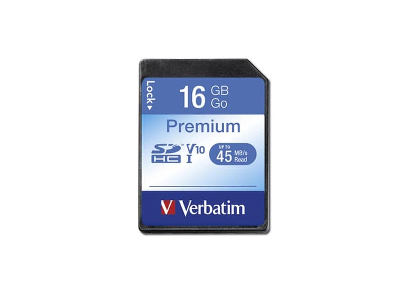 Flash Memory Card SDHC Verbatim 16 GB  43962