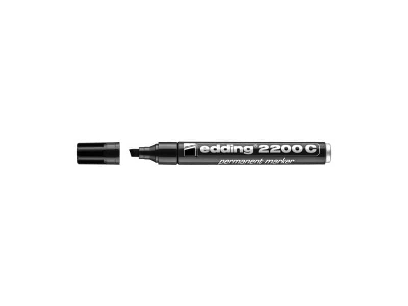 Marcatore permanente edding 2200 C punta scalpello 1-5 mm nero 4-2200C001