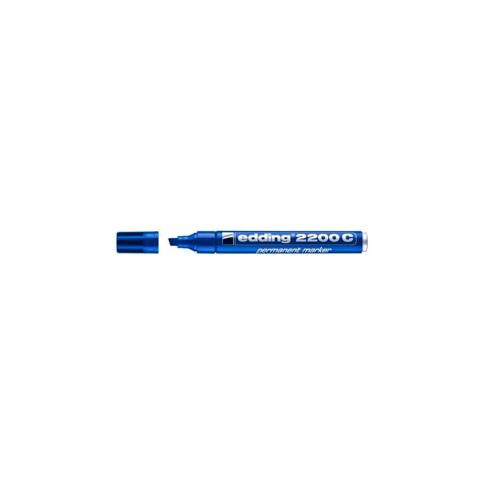 Marcatore permanente edding 2200 C punta scalpello 1-5 mm blu 4-2200C003