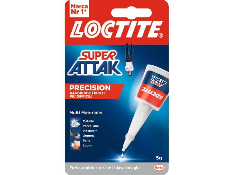 Colla Loctite Super Attak Precision 5 g. trasparente 2632228