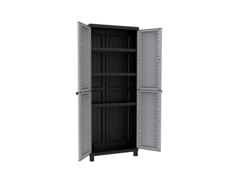 Armadietto a due ante TERRY Twist Black 2680 grigio/nero 68x39x170 cm 1002708