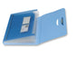 Cartella a soffietto LEONARDI 12 scomparti PPL traslucido azzurro trasparente 33x23cm - 40330