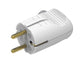 Spina volante 2P+T bticino standard tedesco/italiano e standard Francia bianco - S2020DE