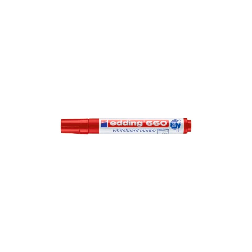 Marcatore per lavagne bianche edding 660 punta conica 1,5-3 mm rosso 4-660002