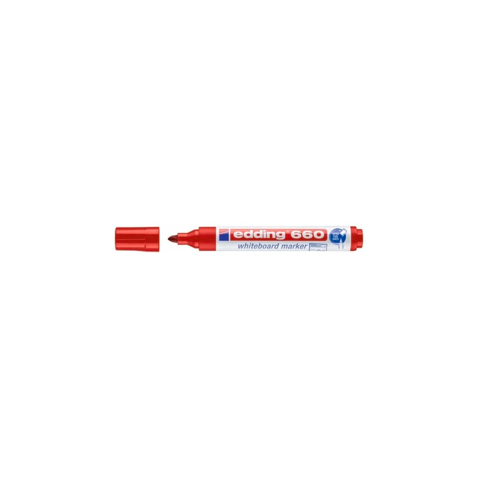 Marcatore per lavagne bianche edding 660 punta conica 1,5-3 mm rosso 4-660002