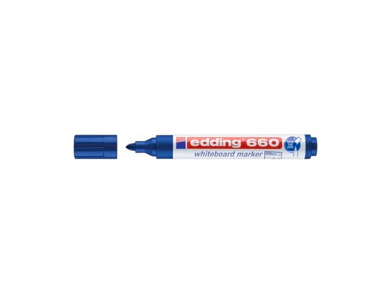 Marcatore per lavagne bianche edding 660 punta conica 1,5-3 mm blu 4-660003