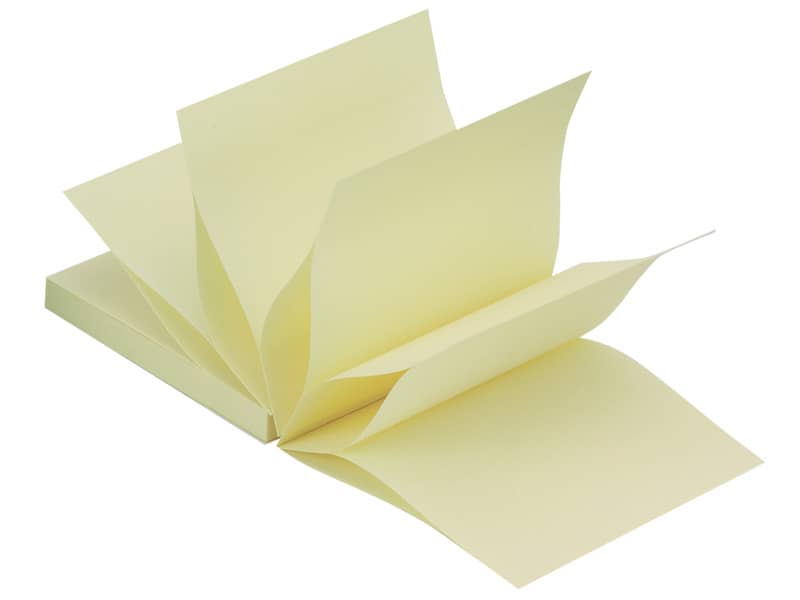 Foglietti riposizionabili a fisarmonica Q-Connect Z-Quick Notes 70 g/m² giallo 76x76 mm  12 bloc. da 100 ff - KF02161