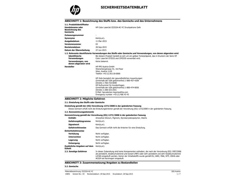 Toner 504A HP giallo  CE252A