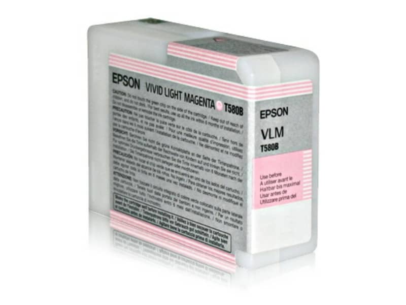Cartuccia inkjet ink pigmentato T580B Epson magenta chiaro vivido C13T580B00