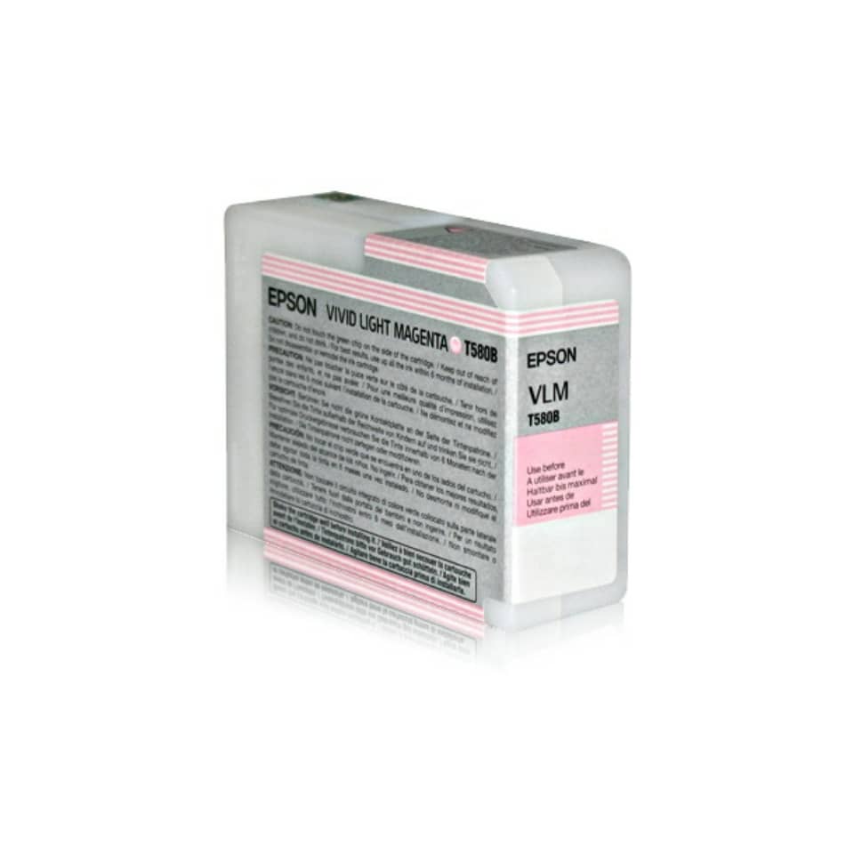 Cartuccia inkjet ink pigmentato T580B Epson magenta chiaro vivido C13T580B00