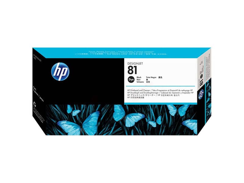 Testina di stampa dye + dispositivo di pulizia 81 HP nero C4950A
