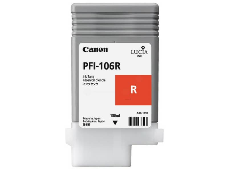 Serbatoio inchiostro PFI-106 Canon rosso  6627B001AA