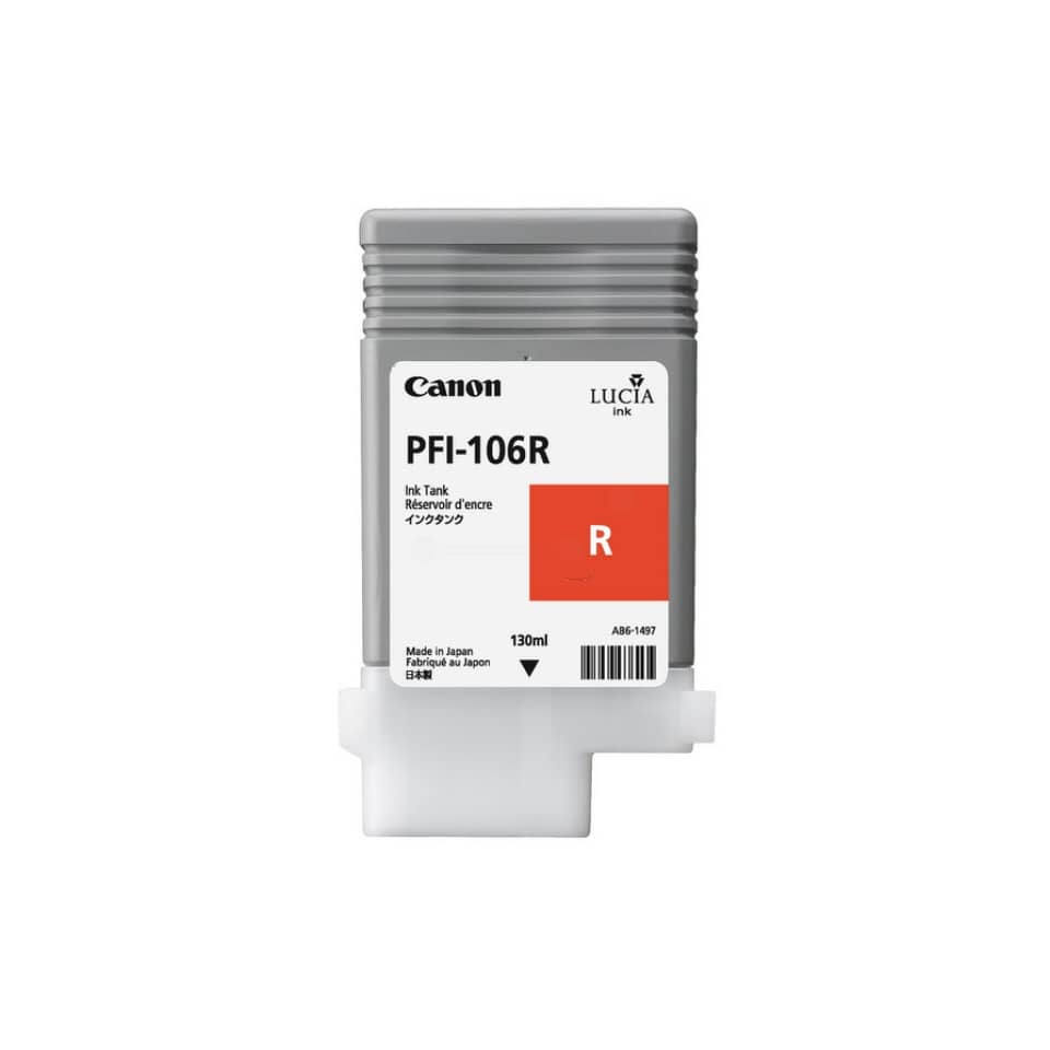 Serbatoio inchiostro PFI-106 Canon rosso  6627B001AA