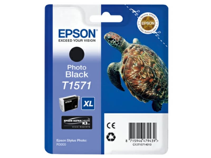 Cartuccia inkjet alta capacità ink pigmentato blister RS T1571 Epson nero fotografico - C13T15714010