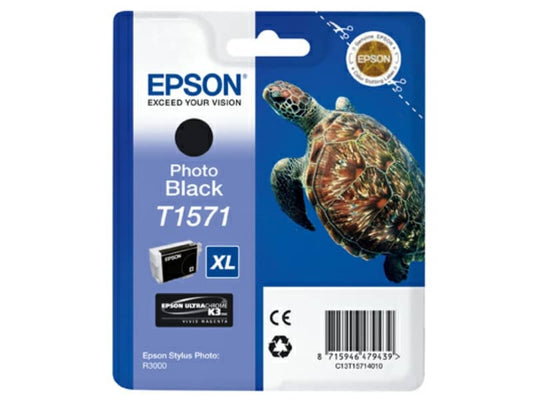Cartuccia inkjet alta capacità ink pigmentato blister RS T1571 Epson nero fotografico - C13T15714010