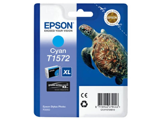 Cartuccia inkjet alta capacità ink pigmentato blister RS T1572 Epson ciano C13T15724010