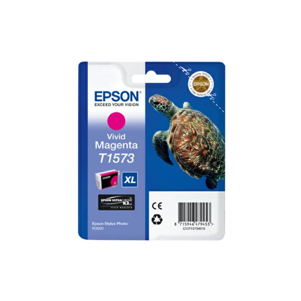 Cartuccia inkjet alta capacità ink pigmentato blister RS T1573 Epson magenta vivido - C13T15734010