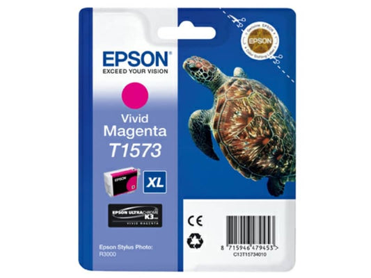 Cartuccia inkjet alta capacità ink pigmentato blister RS T1573 Epson magenta vivido - C13T15734010
