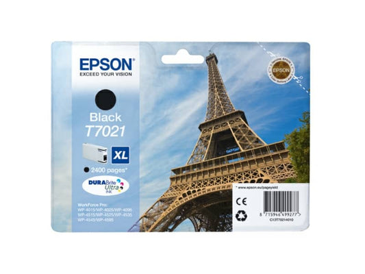 Cartuccia inkjet alta capacità ink pigmentato blister RS T7021 Epson nero C13T70214010