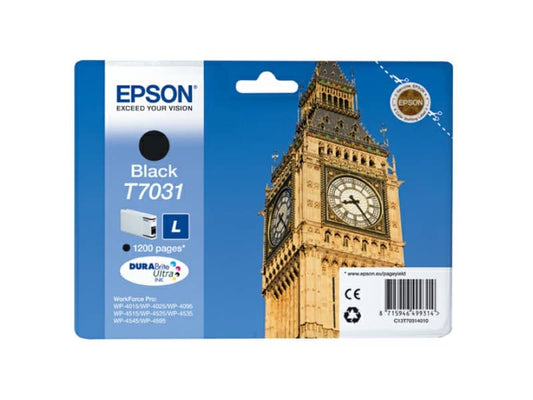 Cartuccia inkjet standard ink pigmentato blister RS T7031 Epson nero C13T70314010