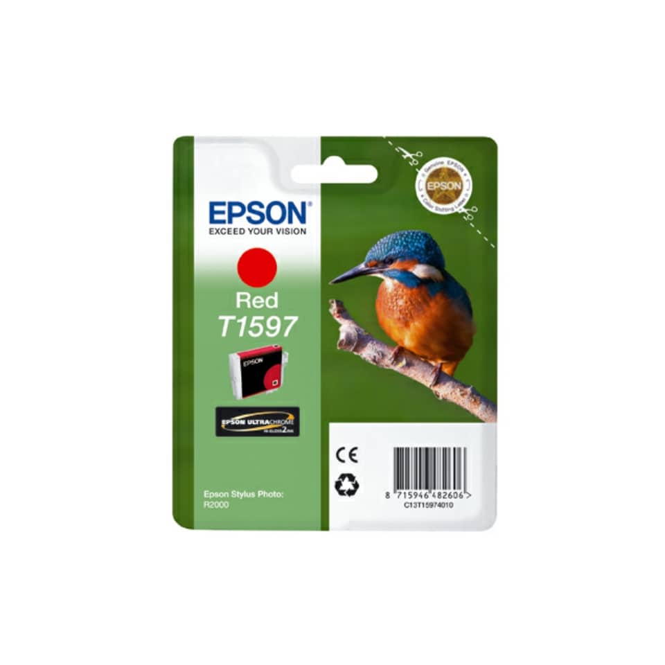 Cartuccia inkjet ink pigmentato blister RS T1597 Epson rosso C13T15974010