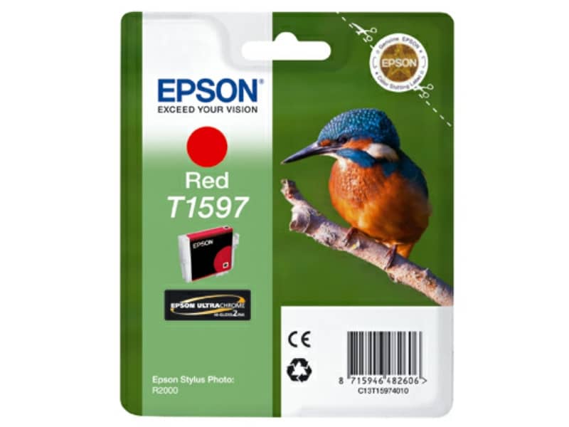 Cartuccia inkjet ink pigmentato blister RS T1597 Epson rosso C13T15974010