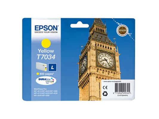 Cartuccia inkjet standard ink pigmentato blister RS T7034 Epson giallo C13T70344010