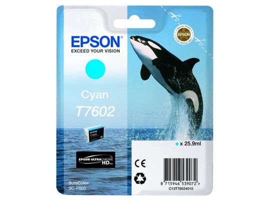 Cartuccia inkjet T7602 Epson ciano  C13T76024010