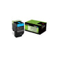 Toner alta resa return program 702HC Lexmark ciano 70C2HC0