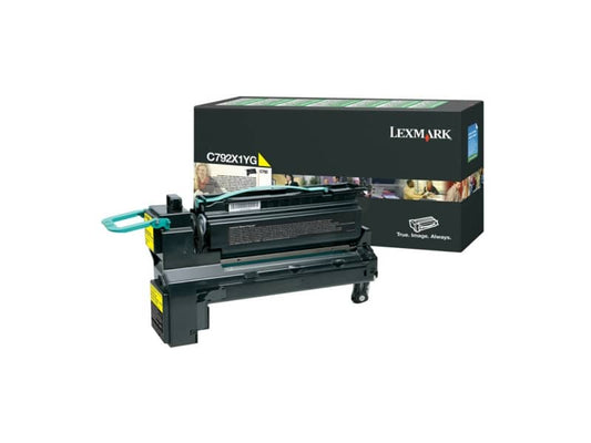 Toner altissima resa return program C792 Lexmark giallo C792X1YG