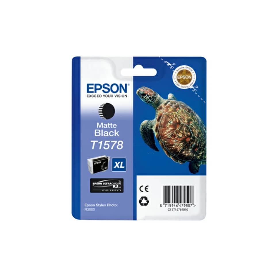 Cartuccia inkjet alta capacità ink pigmentato blister RS T1578 Epson nero opaco - C13T15784010