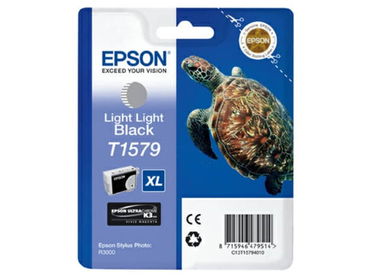 Cartuccia inkjet alta capacità ink pigmentato blister RS T1579 Epson nero chiaro chiaro - C13T15794010