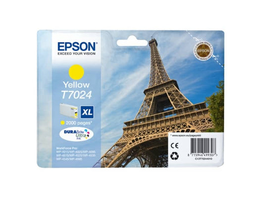 Cartuccia inkjet alta capacità ink pigmentato blister RS T7024 Epson giallo C13T70244010